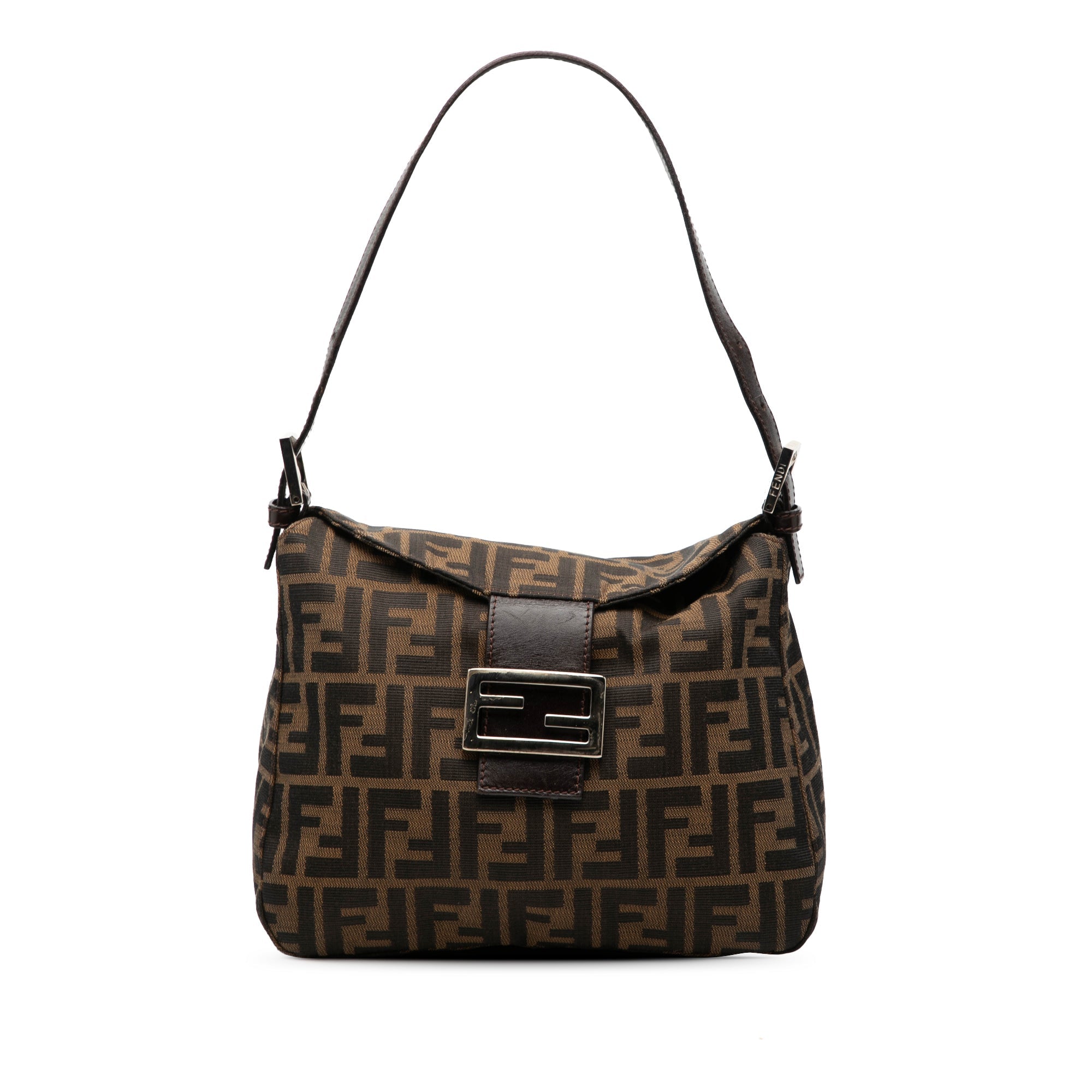 Zucca Canvas Double Flap Shoulder Bag