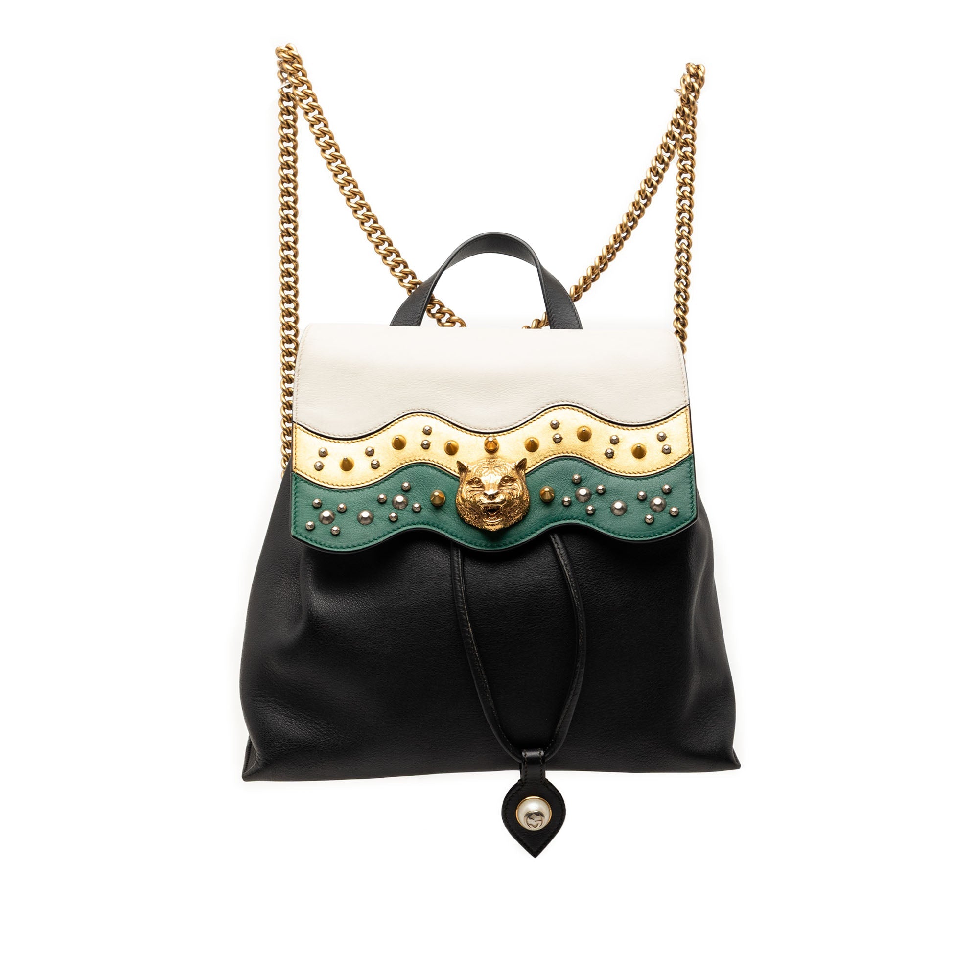 Leather Studded Animalier Malin Backpack
