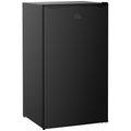 3.2 Cu. Ft. Mini Upright Fridge with Freezer, Adjustable Shelves & Mechanical Thermostat, Black