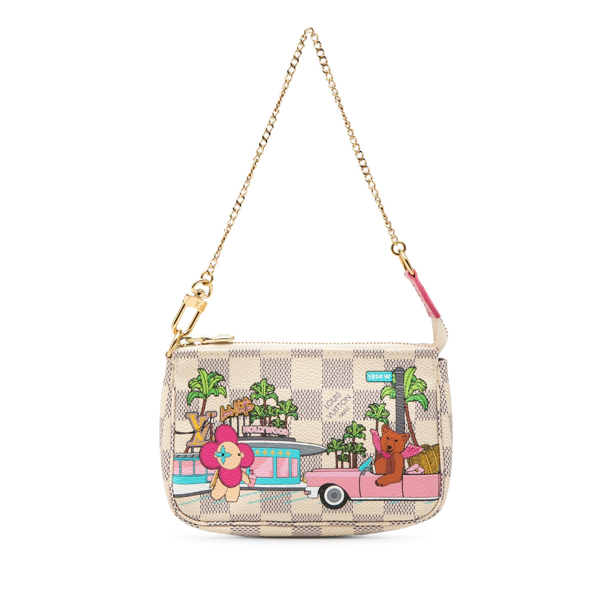 Damier Azur Animation Hollywood Mini Pochette Accessoires