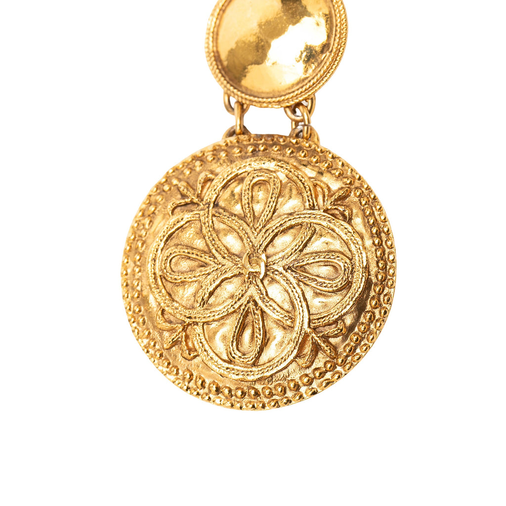 Gold Plated Medallion Link Chain Belt