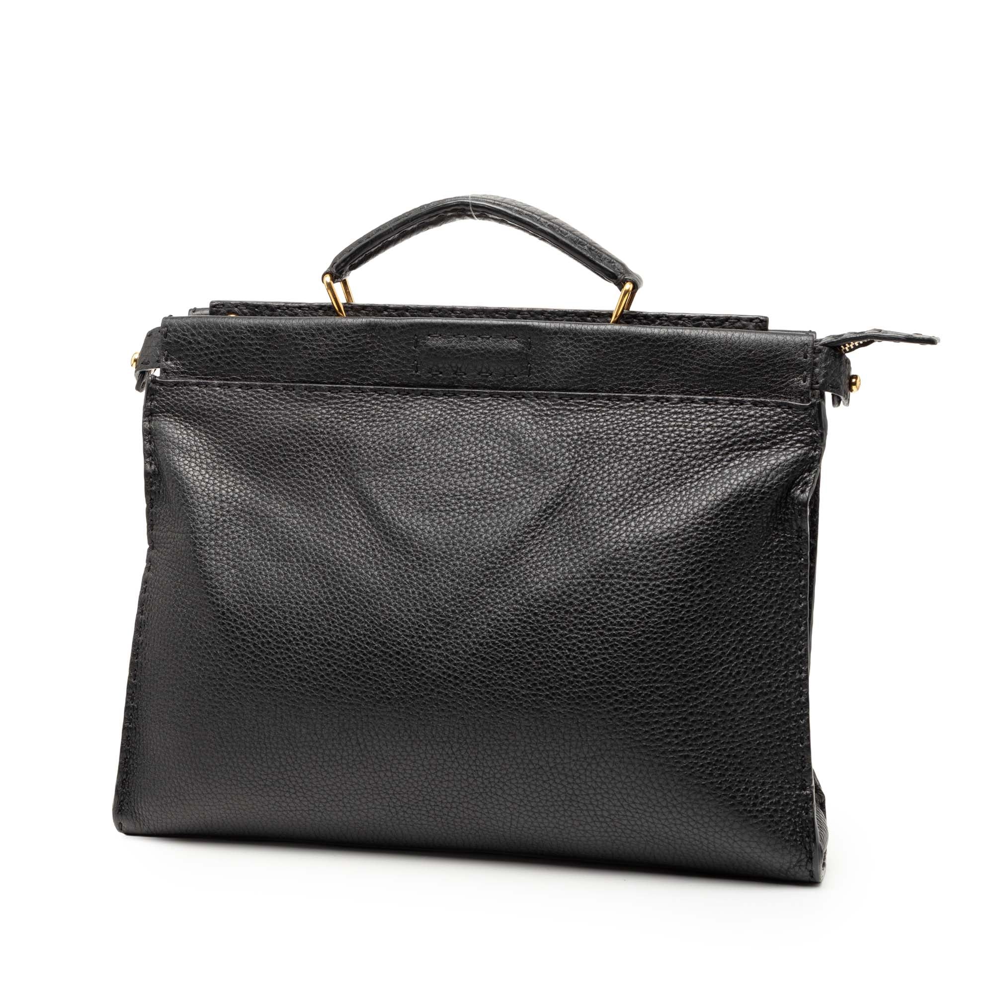 Large Leather Selleria Monster Peekaboo Iconic Fit Bag