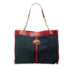Large Web Suede Rajah Tote