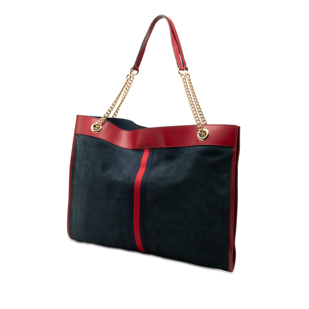 Large Web Suede Rajah Tote