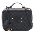 Large Caviar CC Filigree Vanity Case