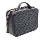 Large Caviar CC Filigree Vanity Case