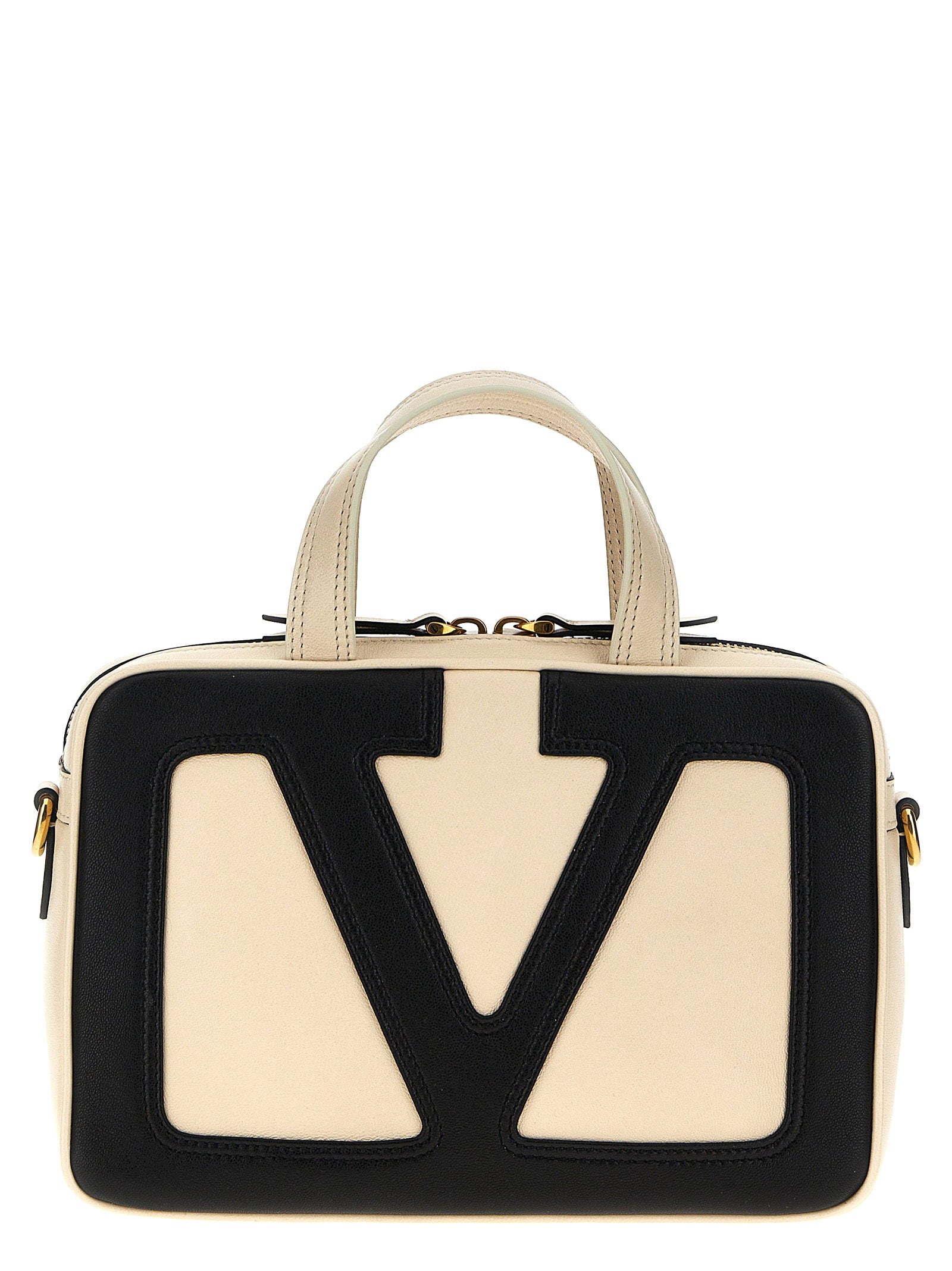 Valentino Garavani Top Handle Bag — Cream