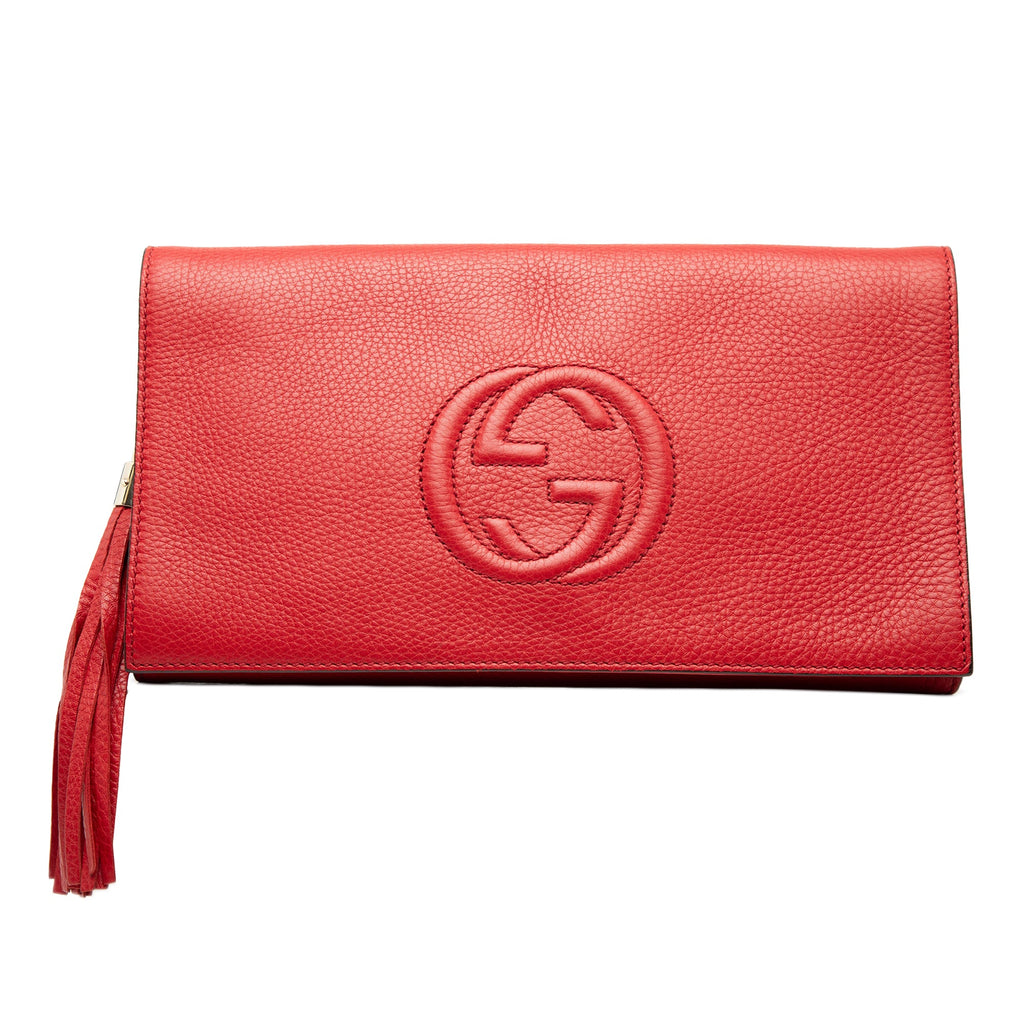 Leather Soho Disco Clutch