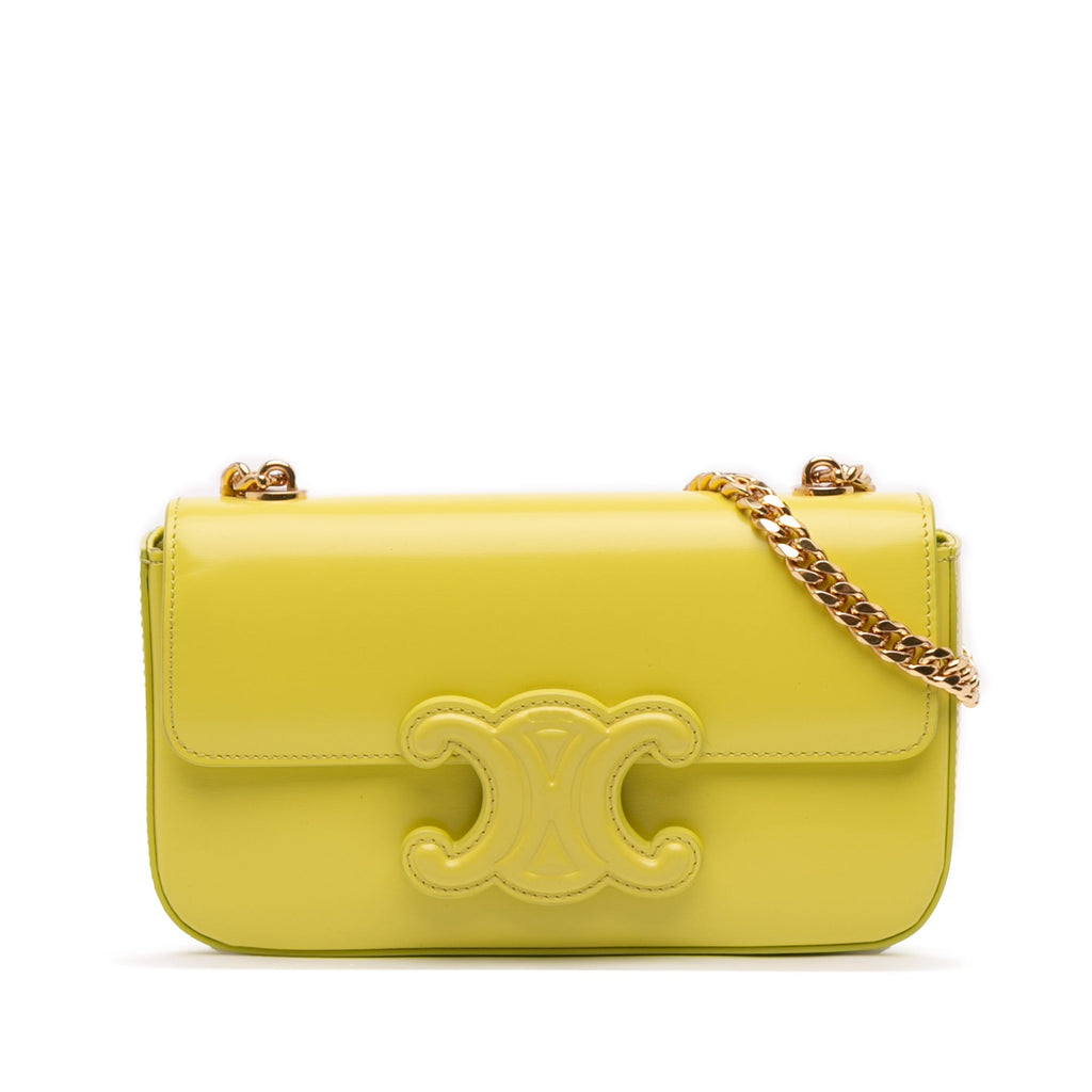 Calfskin Cuir Triomphe Chain Shoulder Bag