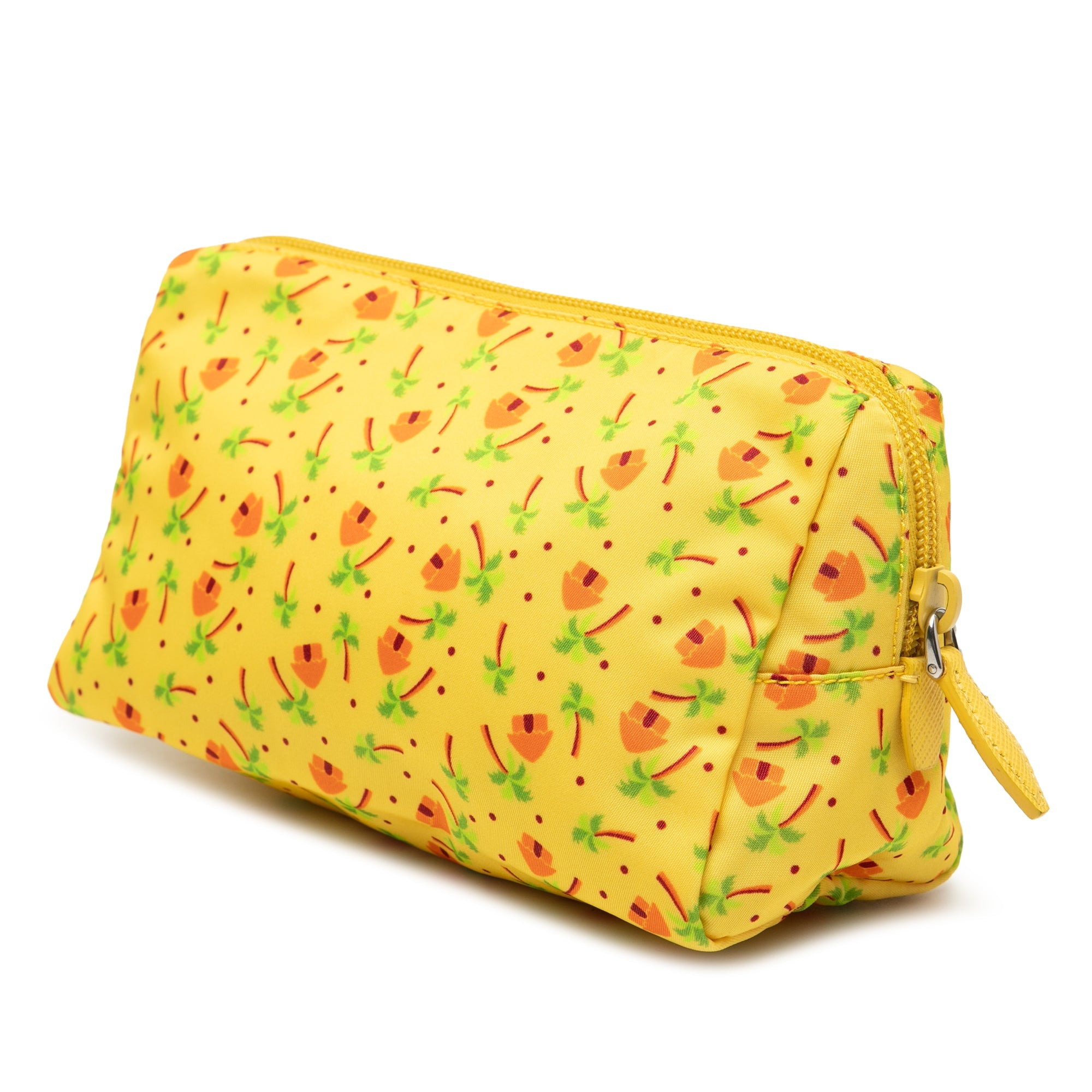 Tessuto Stampato Palm Cosmetic Pouch