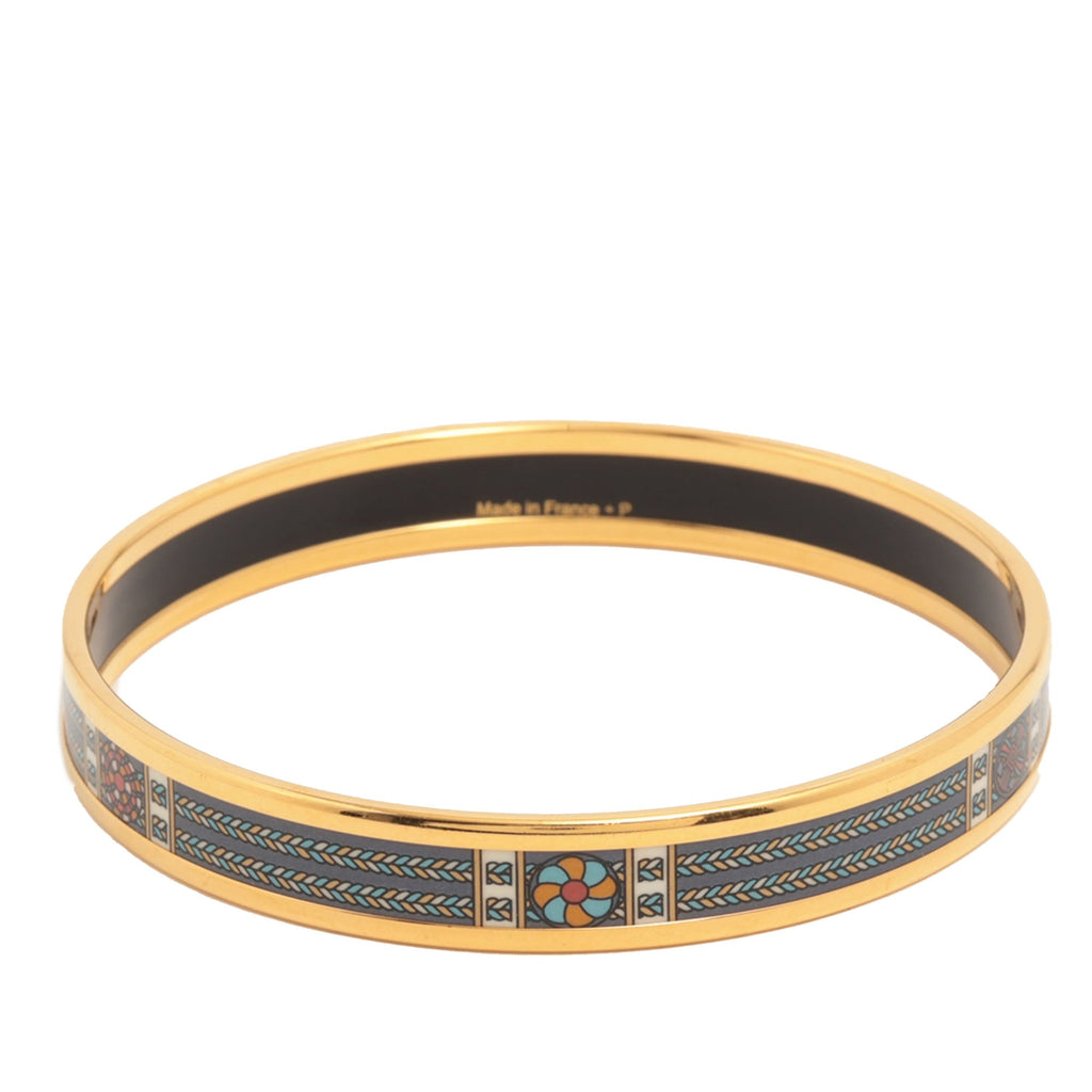 Narrow Printed Enamel Bangle 65