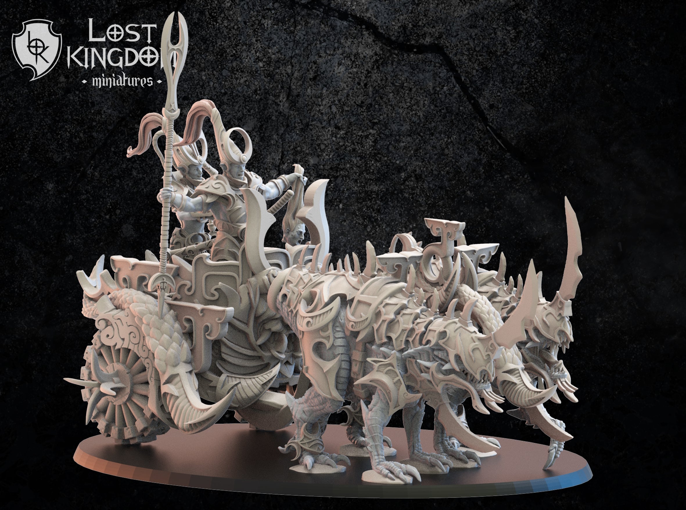 Night Elves Kyōryū Chariot, Lost Kingdom Miniatures