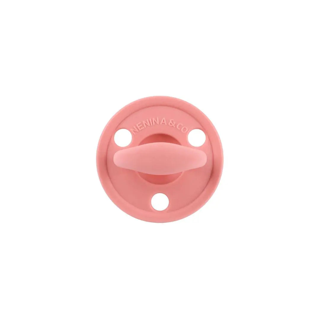 Kit 2 Chupetes Clásicos para Bebé Rosa Chicle y Rosa | Silicona Orgánica Nenina & Co