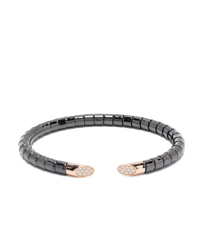 Orotech Black Ceramic with Diamond Bracelet — Black
