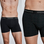 Don Algodon Pack 6 Calzoncillos Hombre Suaves y Transpirables | 1 Unidad por Color | 3 Estampados y 3 Lisos