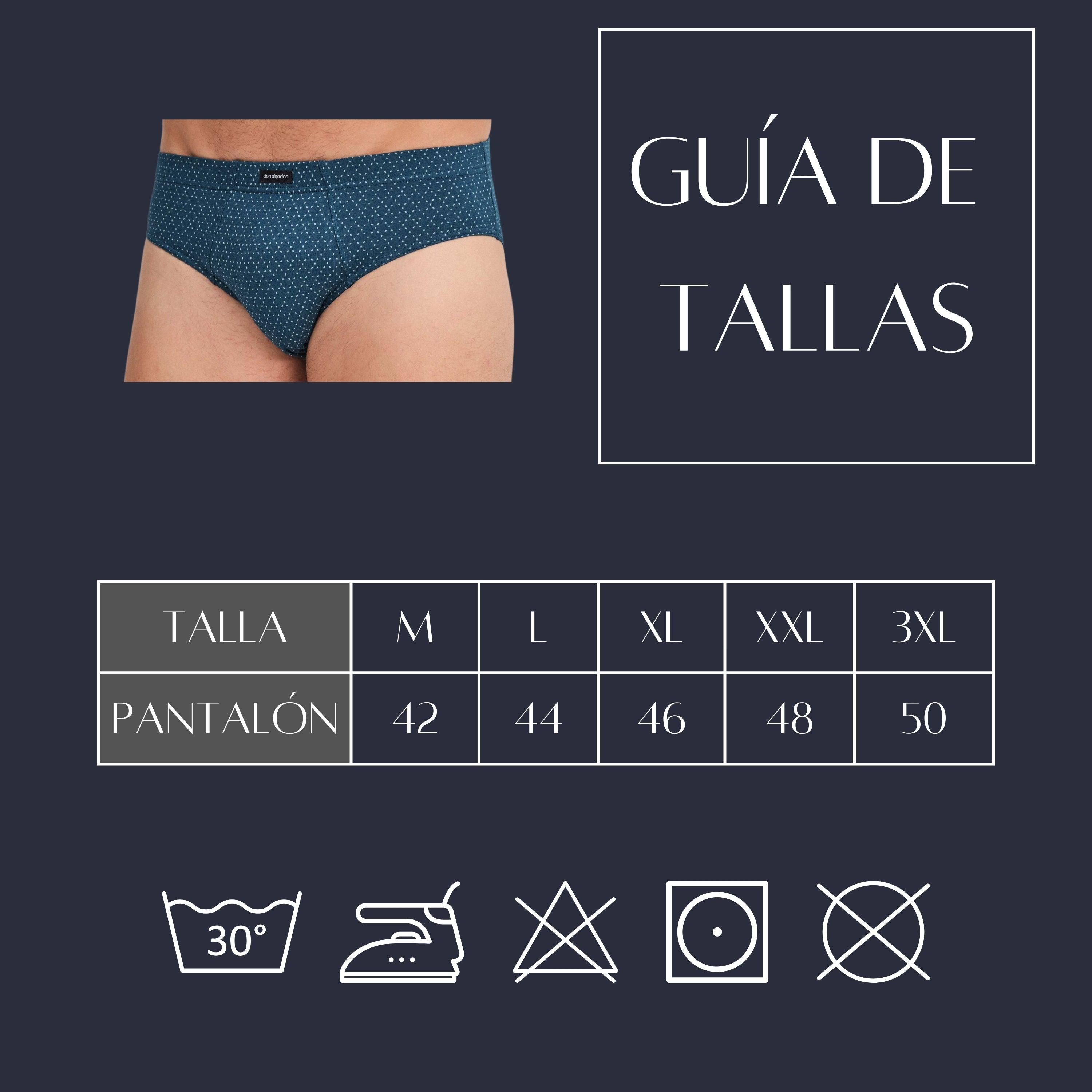 Don Algodón Premium | Pack de 6 Slips Para Hombres | 100% Algodón | Máxima Calidad y Comfort