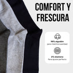 MVA | Pack de 3 Pares Surtidos de Calcetines Deportivos Unisex | Ricos en Algodón | Caña Alta
