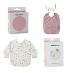 Babero con manga impermeable Funny Polka Dots + Babero corto Nenina & Co