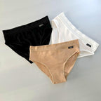 Don Algodon | Pack 6 Braguitas Algodón para Mujer | en 1 o 3 Colores: Negro, Beige y Blanco