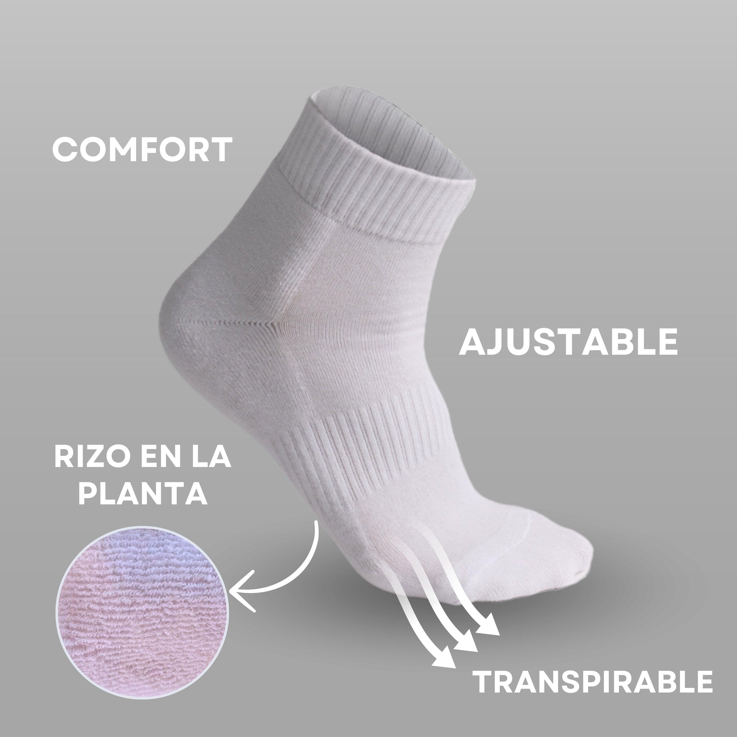 MVA | Pack de 3 Pares Surtidos de Calcetines con Rizo | Algodón