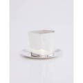 Hexagon Silver-Plated Nut Bowl & Saucer