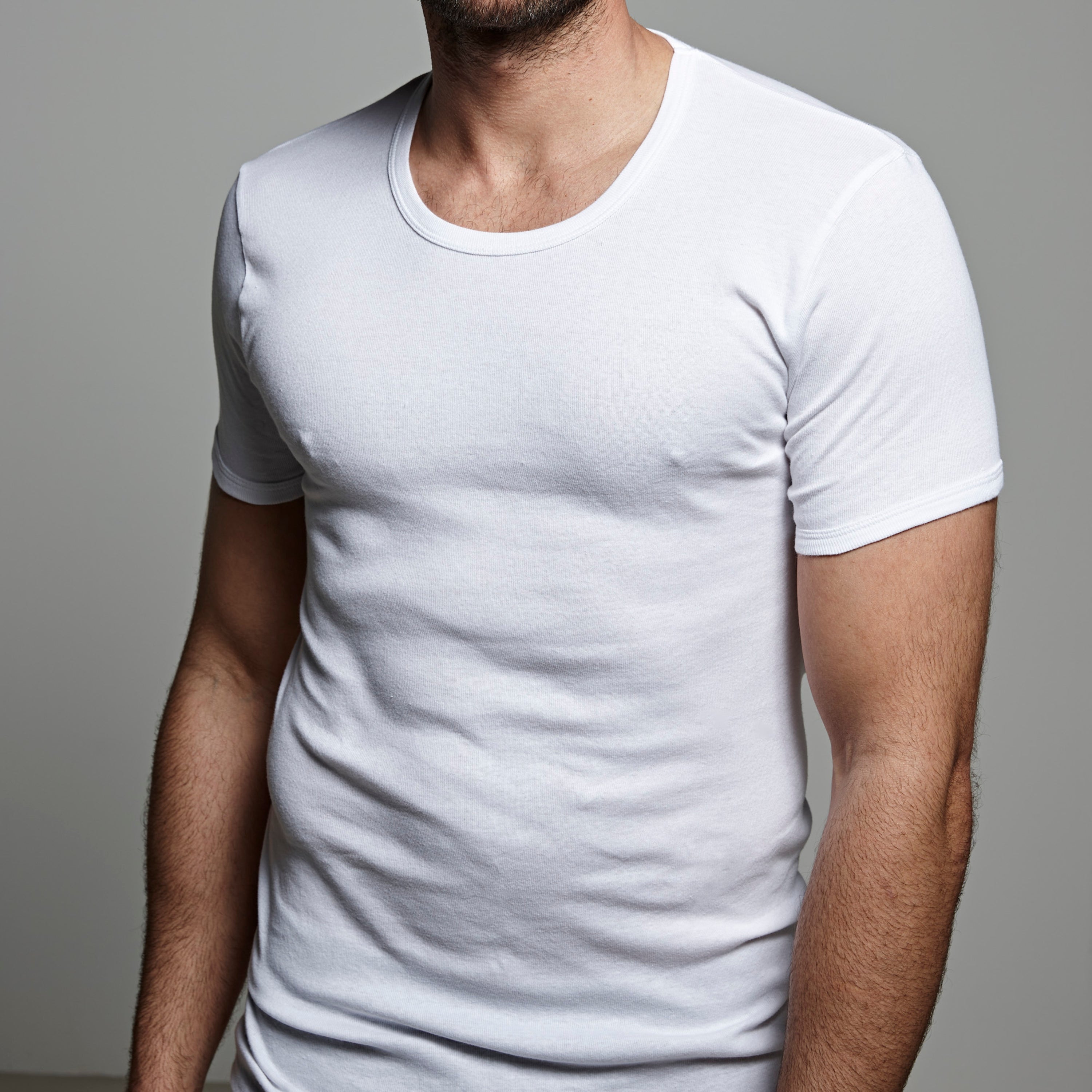 DON ALGODON | Pack de 6 Camisetas Interior de Manga Corta Blanca | 100% Algodon | Transpirable | 4 Tallas | Se Adapta al Cuerpo | Suave y Confortable | Acabados Reforzados | Hilo Compacto