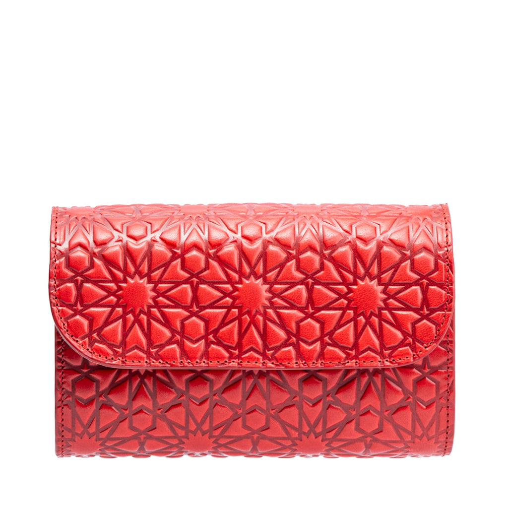 Small Leather Hand Bag Red - Bayarcal