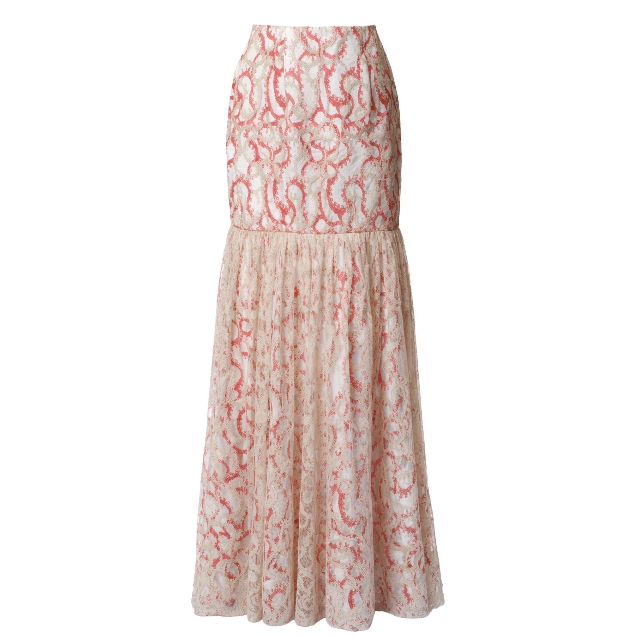 High-Waist Lace Skirt with Flared Hem | PR Sample