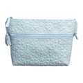 Light Blue Embossed Crossbody Bag with Islamic Design Pattern