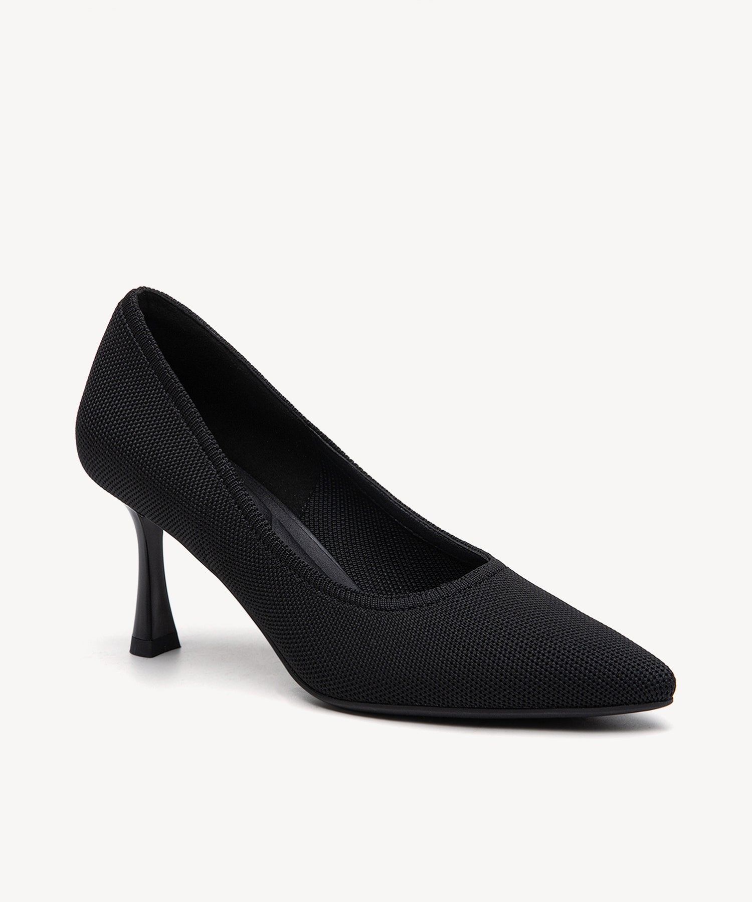 EternalPace Minimalist Stiletto Heeled Pump - Black / Regular (A-C) / US 9 | EU 40 | UK 7