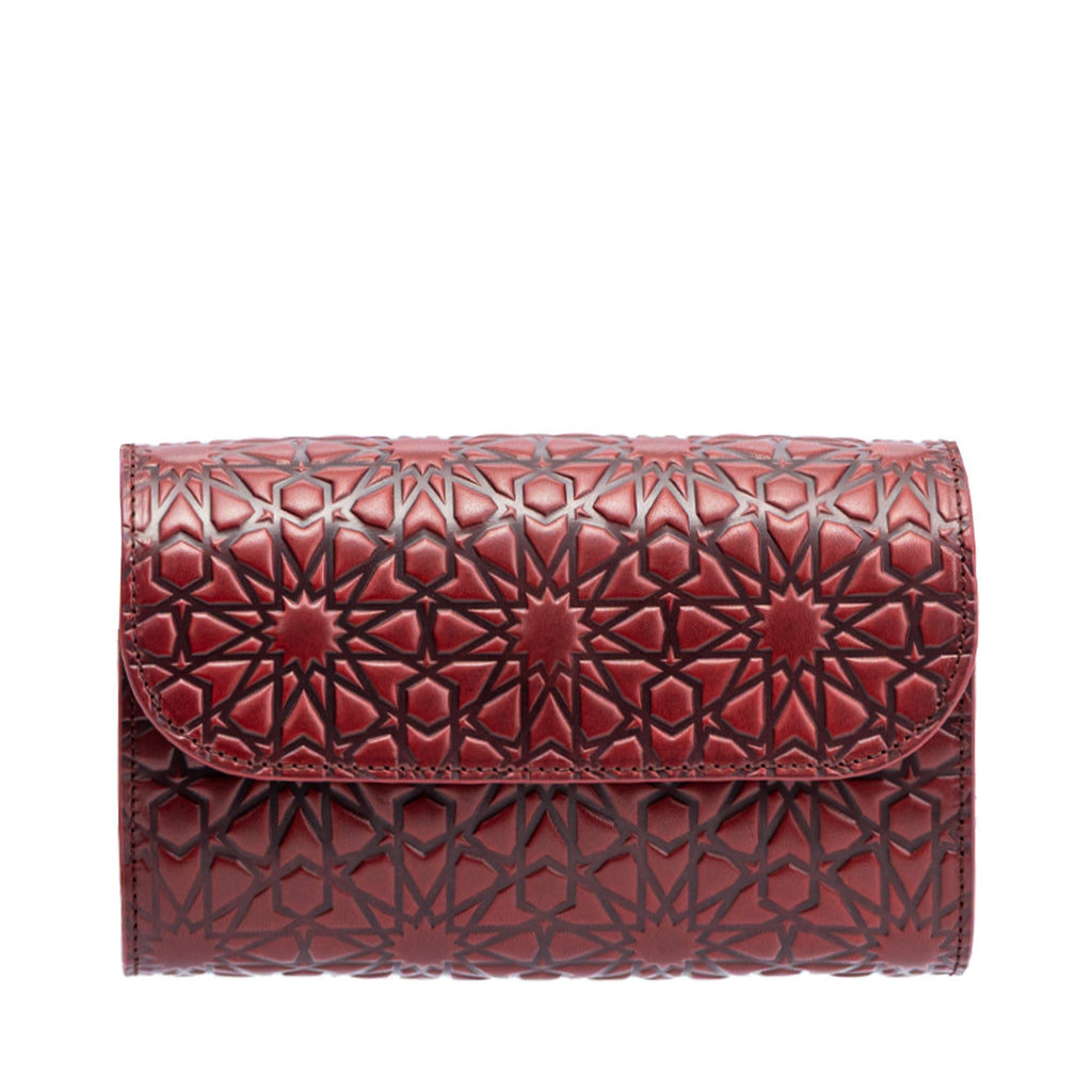 Small Burgundy Leather Bag Bayarcal
