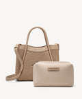 2 Pcs Set Top Handle  Bags - Apricot / S