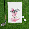 Toalla deportiva de secado rápido con nombre y clip para colgar Regalo de cumpleaños para mujeres amantes del golf