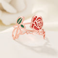 Anillo Personalizado Flor de Nacimiento Joyería Delicada Día de la Madre Cumpleaños Aniversario Regalo para Mujeres Niñas