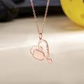 Personalizado Dainty Badminton Tenis de Mesa Pickleball Corazón Nombre Collar Mujer Joyería Regalo de cumpleaños para los amantes del deporte