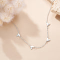 Personalizado Dainty 1-5 Corazón Colgantes Collar Joyería de la familia con el nombre grabado Aniversario Cumpleaños Día de la Madre de regalo para las mujeres