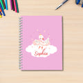 Personalizado lindo cisne conejo oveja oso de dibujos animados de ballet animal A5 espiral cuaderno con nombre regalo de cumpleaños para la familia amigo mujeres
