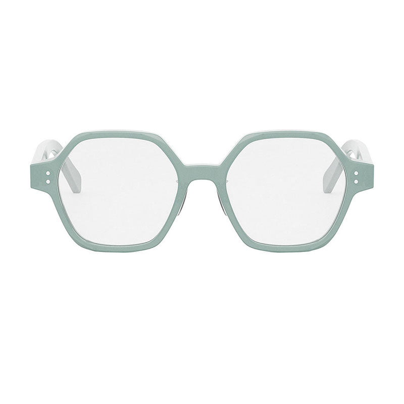 Celine CL50142F093 Octagonal Acetate Eyeglasses — Green