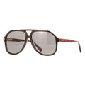 Gucci GG1042S001 Aviator-Frame Sunglasses — Brown