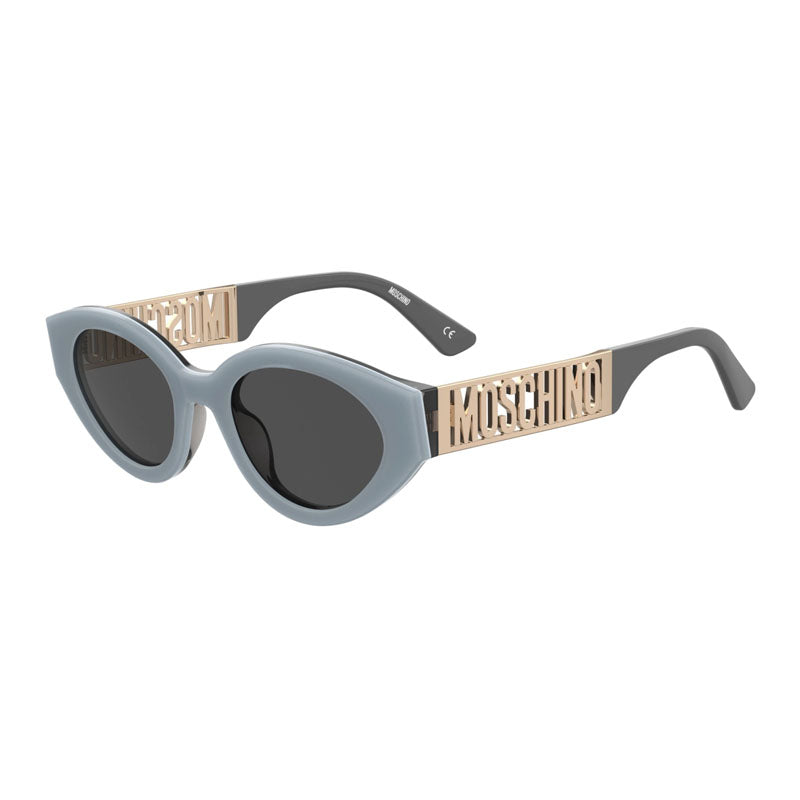 Moschino Round Frame Sunglasses — Blue