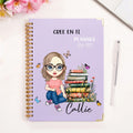 Planificador personalizado con espiral A5 papel diseño de mariposa y personaje de dibujos animados 2026 y 2027 regalo de cumpleaños para familia