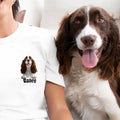 Personalizado lindo 3D perros de dibujos animados suave camiseta sudadera con 1-3 nombre aniversario cumpleaños regalo para perro mamá papá amantes de las mascotas