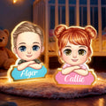 Personaje infantil de dibujos animados personalizado Luz nocturna LED acrílica con nombre Decoración del hogar Regalo de cumpleaños para niños