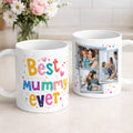 Taza de cerámica personalizada Best Mummy Ever 11/15 oz con foto y título Uso diario Día de la Madre Cumpleaños Regalo para mamá Abuela
