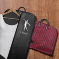 Bolsa personalizada para ropa con nombre y asa de piel Silueta de bailarina Oxford impermeable con cremallera Regalo de cumpleaños para bailarinas el Día de la Actuación