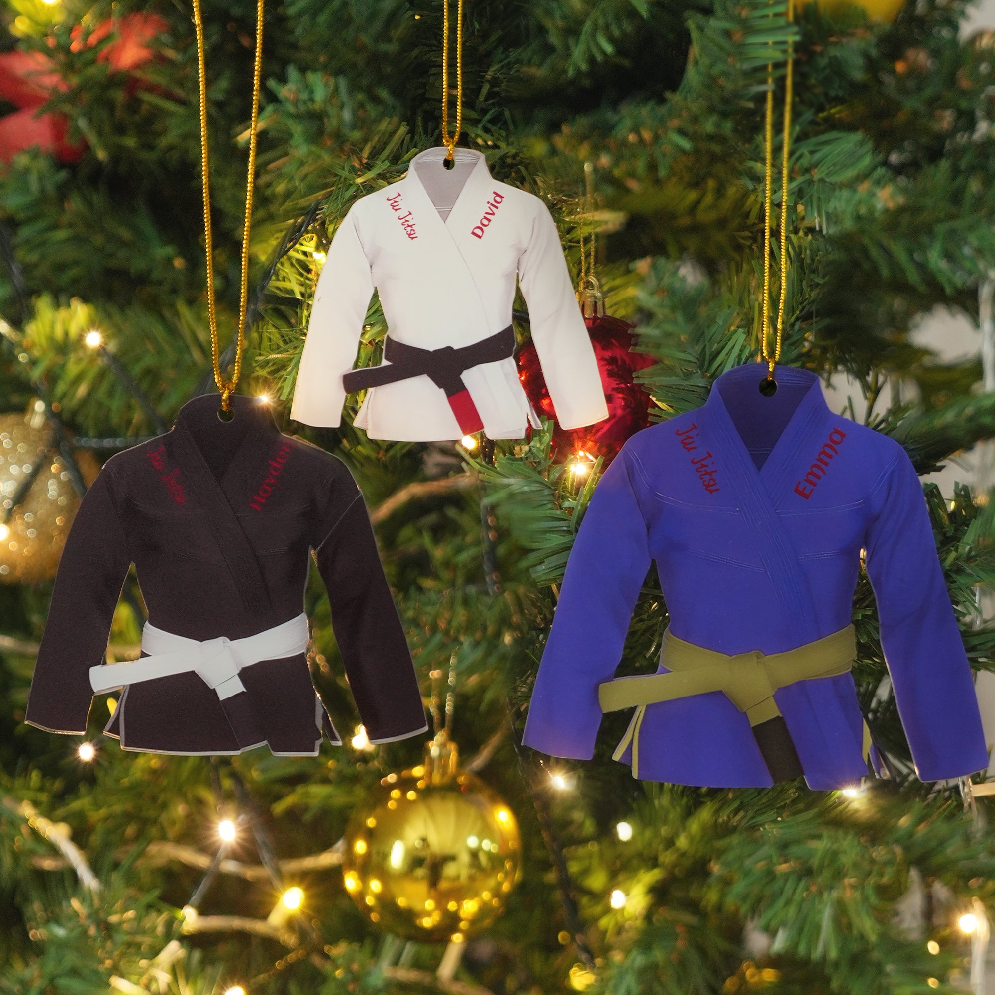 Adorno acrílico personalizado de uniforme de jiu-jitsu con nombre Decoración para el hogar Regalo de clase de jiu-jitsu para estudiantes entusiastas del jiu-jitsu