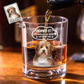 La vida sería aburrida sin mí Vaso de whisky de roca de 10 oz personalizado con foto de mascota y nombre Regalo de cumpleaños a la antigua usanza para amigos amantes de las mascotas