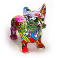 ArtZ® Corgi Graffiti Painted Statue - Abstract