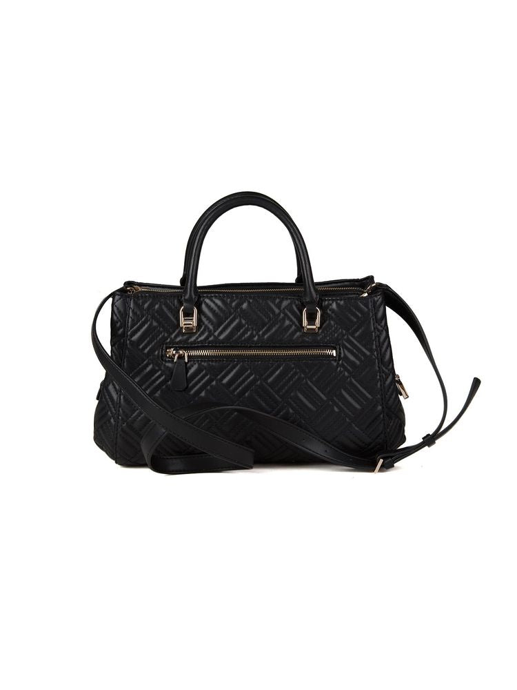 Guess Sally Triple Comp Shoulder Bag — Black