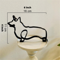 ArtZ® Iron Dog and Cat Sculptures - Corgi